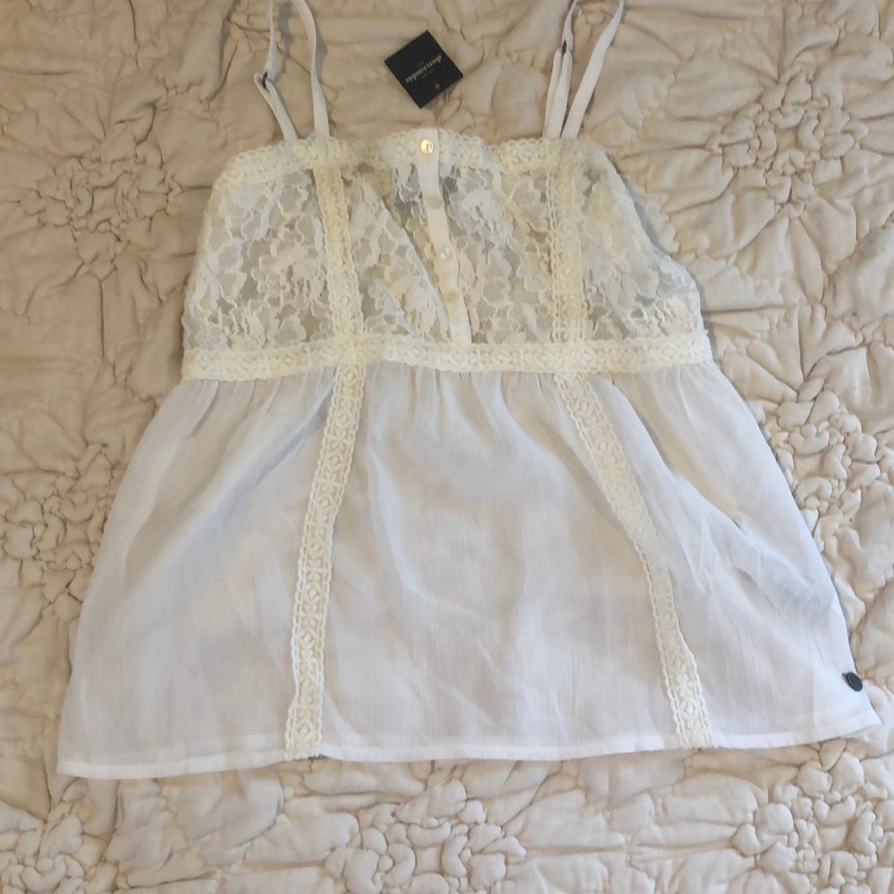 White fancy tank top